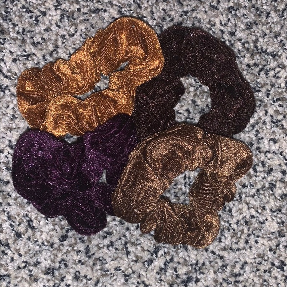 velvet scrunchie hair ties